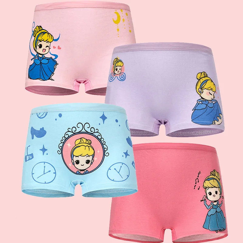 Children's Girls Panties 2025 New Cotton Soft Pretty Cute Cartoon Unicorn Print Child Underwear for Girls Kids Boxer Breathable