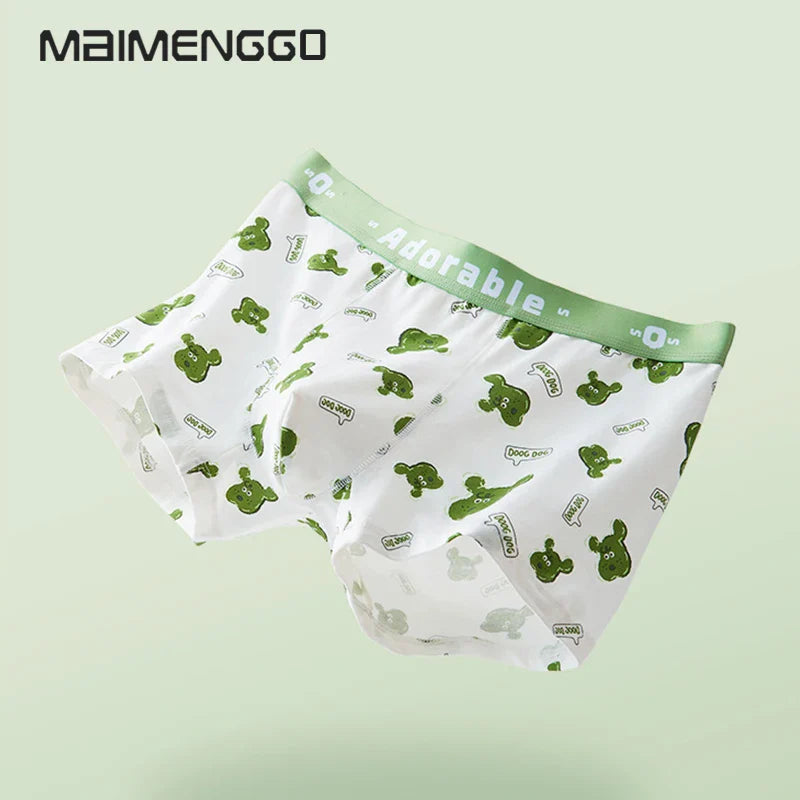 Men's Panties Boxer Shorts Cotton Underwear for Men cute sexy Cartoon Underpants Moisture Wicking & Breathable Boxer Briefs