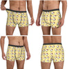 Black Hello Kitty Middle Finger  Underwear Print Trunk Trenky Men's Underpants Elastic Shorts Briefs Gift