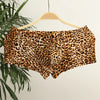Pantie Men Boxer Briefs Briefs Men's Cotton Spandex Leopard Printed Boxer Briefs Low Rise Underpants Fitness Shorts