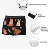 Cute Animals of Forest Shorts Male Underpants Double Sides Printed Soft Breathable Machine Wash Boxers Print Polyester