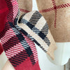 Autumn Winter New Fashion Plaid V-neck Knitted Cardigan Women's Clothing Vintage Slim Soft Wool Sweater Commute Thick Tops