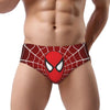 Custom Superhero Briefs Underwear Men's Comfortable Stretch Spider Man Head Panties