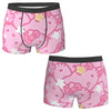 Black Hello Kitty Middle Finger  Underwear Print Trunk Trenky Men's Underpants Elastic Shorts Briefs Gift