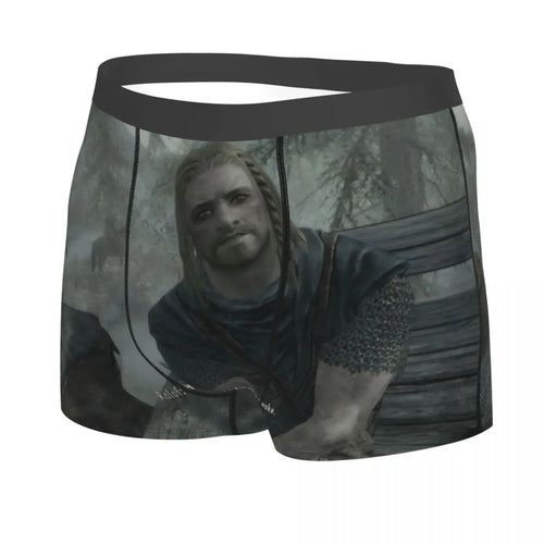 Hey You Youre Finally Awake Skyrim Meme Underwear Men Sexy Print Custom Boxer Shorts Panties Briefs Soft Underpants