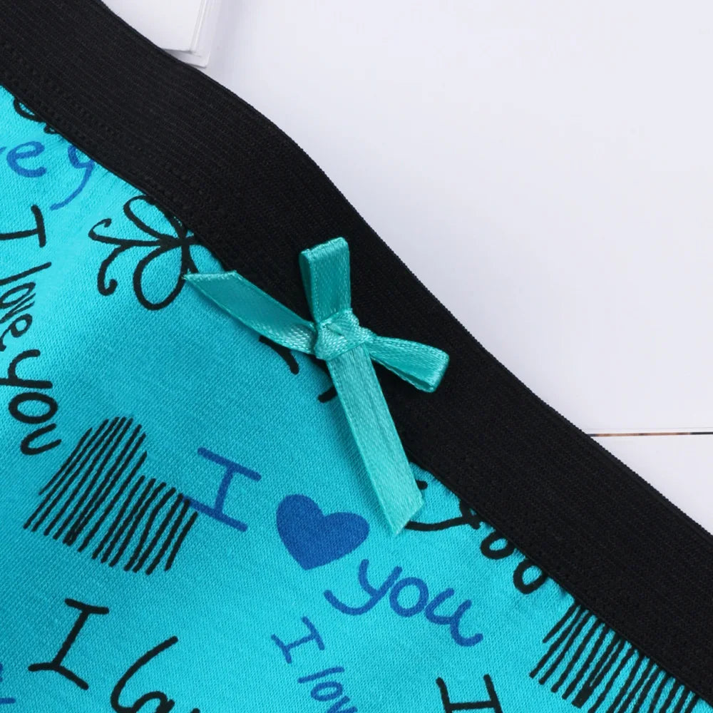 Printed Cute Women's Cotton Underwear Low Waist Women's Underwear Briefs