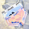 Cottonl Breathable Print Unisex Underwear Les Handsome T SportsFor Girs Brief Pantie
