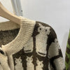 Woherb 2024 New Sweaterscoat Women Cute Cat Print Knitted Cardigan O-neck Sweet Sueter Fashion Loose Casual Jackets Pull Femme