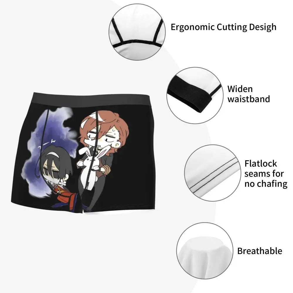 Bungou Stray Dogs Chuuya Nakahara Man's Underwear, Highly Breathable printing High Quality Gift Idea