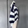 Fantoye Knit Striped Two Piece Sets Cardigan Women Sweater With Scarf Long Sleeve Button Sweater Winter Loose Casual Streetwear
