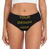 Custom Womens Custom Your Photo Logo Text Print Panties Underwear Female Stretch Your Design Here DIY Briefs Underpants