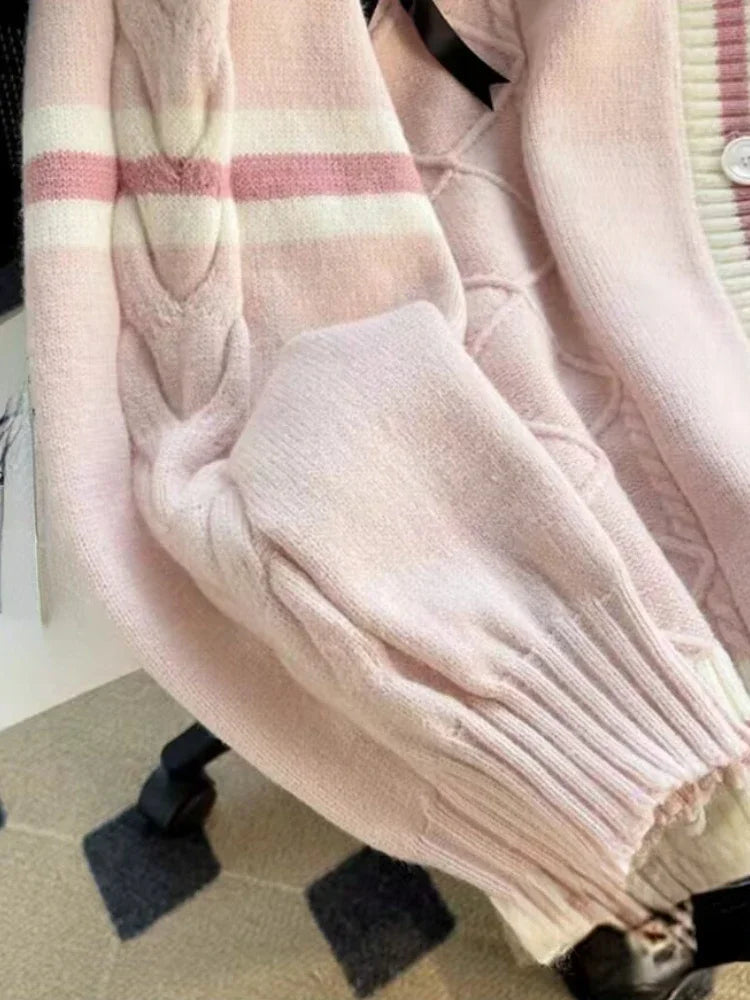 Cardigan Women Solid Oversize Loose Sweaters Student Preppy Sweet Girl Cute Knitwear New All-match Soft Hot Sale Basic