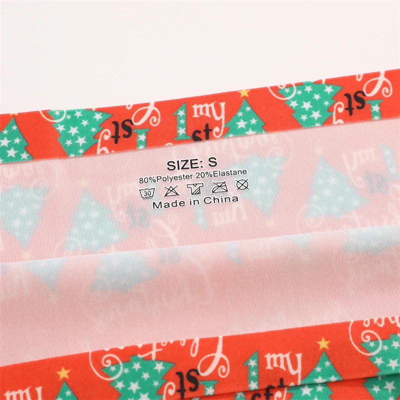 3Pcs/SET Women Seamless Ultra-thin Underwear Santa Claus Printed Panties Sexy Christmas Theme Briefs Comfortable Lingerie XS-XL