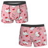 Christmas Hello Kitty Underwear Print Trunk Trenky Men Underpants Soft Trend Shorts Briefs Birthday Gift