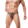 Men's Sexy Leopard Print Cotton Thong And G Strings Underwear Low Rise Shorts Underpants Lingerie High Quality Sexy Panties
