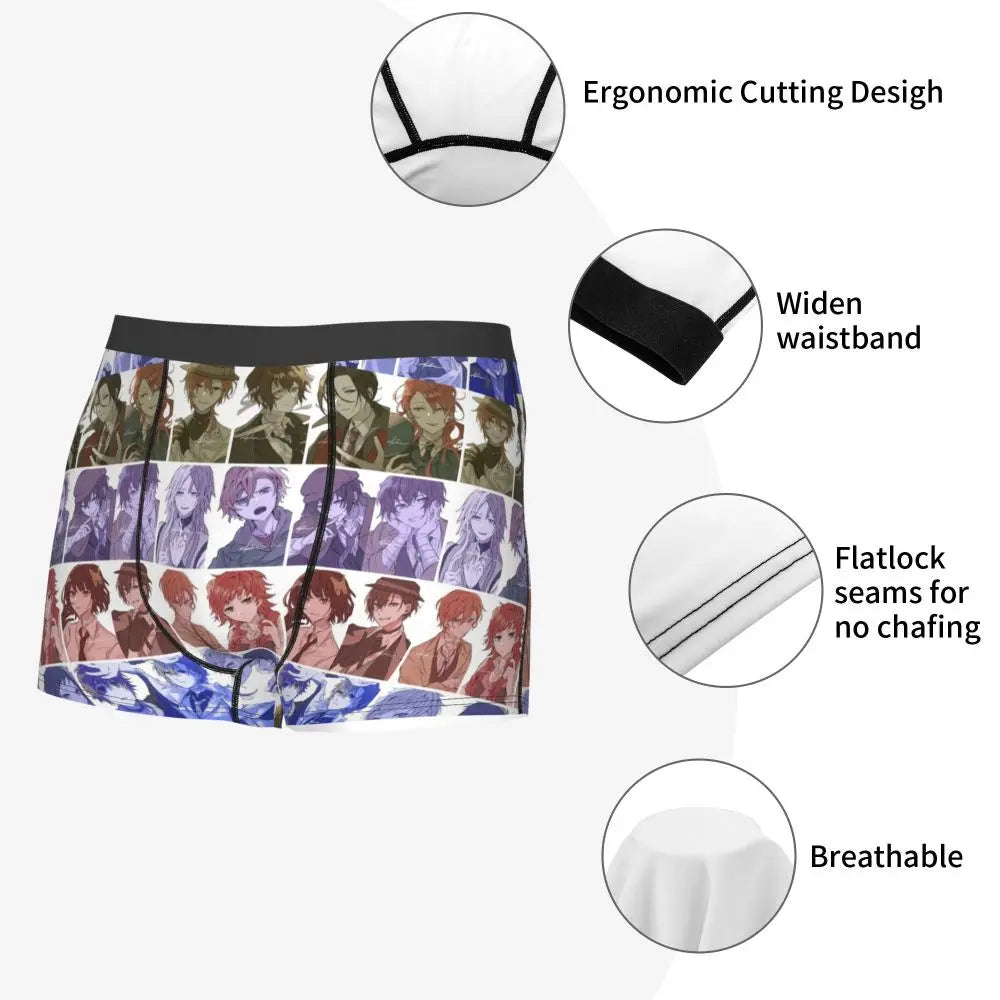 Bungou Stray Dogs Chuuya Nakahara Man's Underwear, Highly Breathable printing High Quality Gift Idea