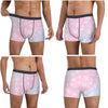 Black Hello Kitty Middle Finger  Underwear Print Trunk Trenky Men's Underpants Elastic Shorts Briefs Gift