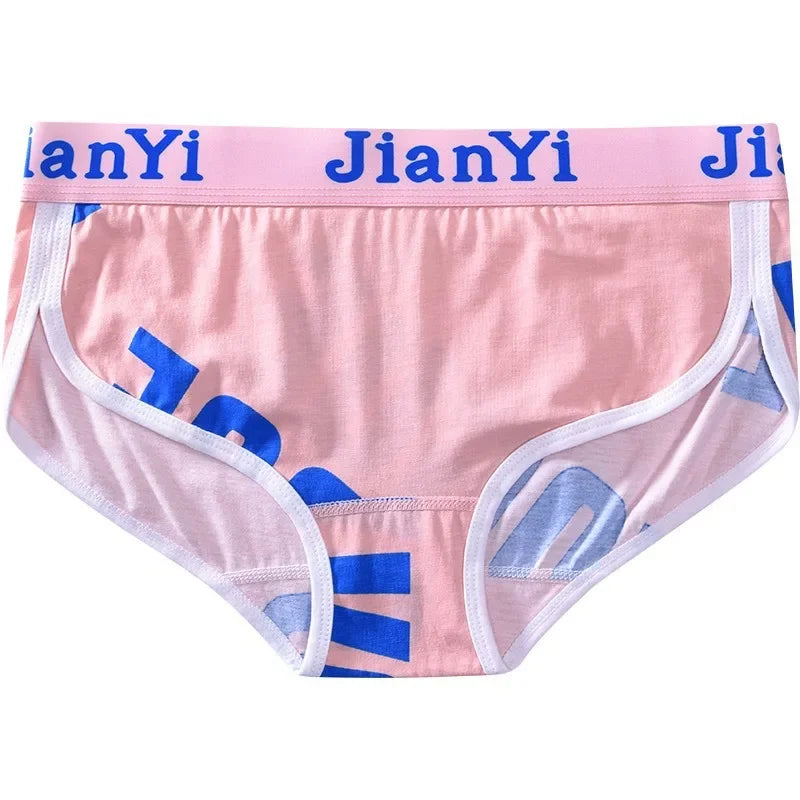 Cottonl Breathable Print Unisex Underwear Les Handsome T SportsFor Girs Brief Pantie