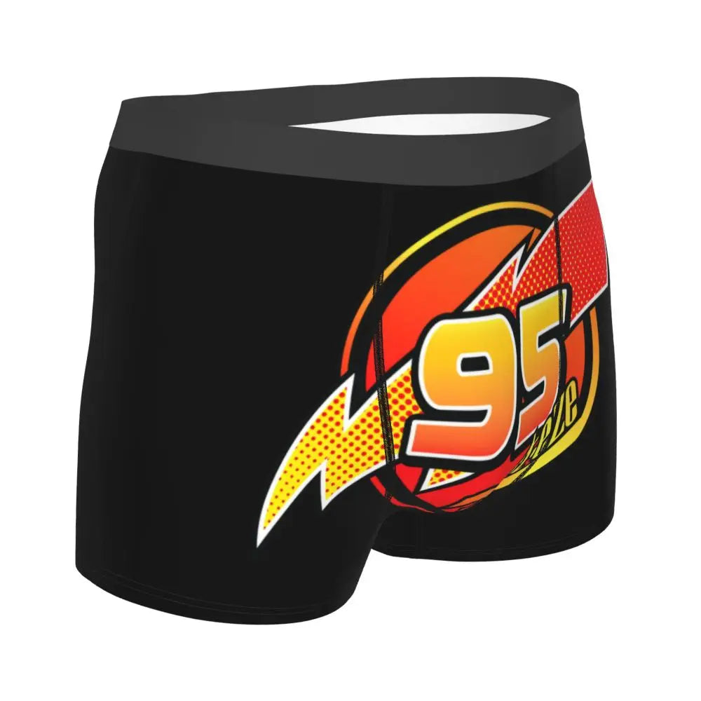Custom Lighting McQueen Boxers Shorts Men's Cartoon Briefs Underwear Novelty Underpants