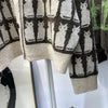 Woherb 2024 New Sweaterscoat Women Cute Cat Print Knitted Cardigan O-neck Sweet Sueter Fashion Loose Casual Jackets Pull Femme