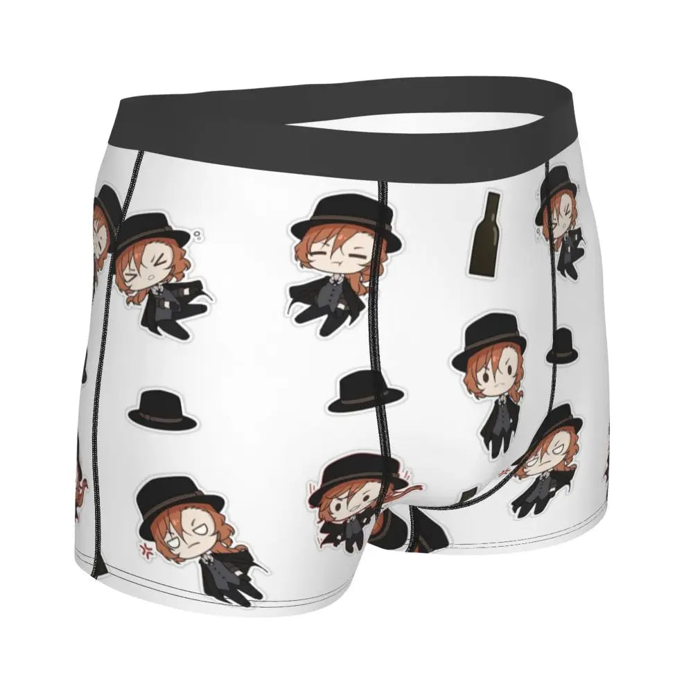 Bungou Stray Dogs Chuuya Nakahara Man's Underwear, Highly Breathable printing High Quality Gift Idea