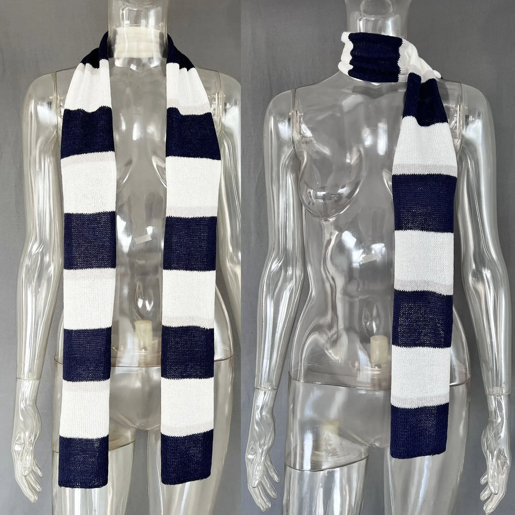 Fantoye Knit Striped Two Piece Sets Cardigan Women Sweater With Scarf Long Sleeve Button Sweater Winter Loose Casual Streetwear