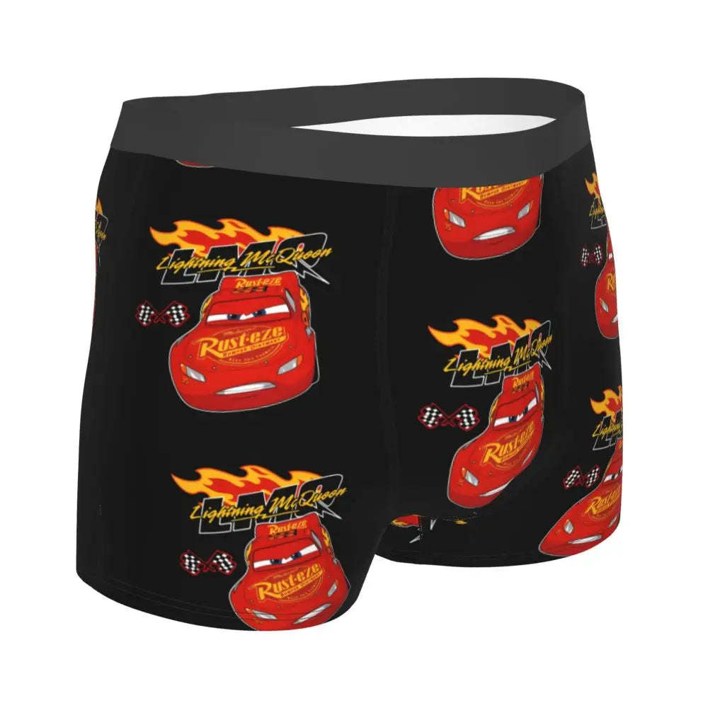 Custom Lighting McQueen Boxers Shorts Men's Cartoon Briefs Underwear Novelty Underpants