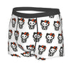 Men Hello Kitty Skeleton Halloween Boxer Briefs Smooth Underwear Printing Funny Breathable Panites