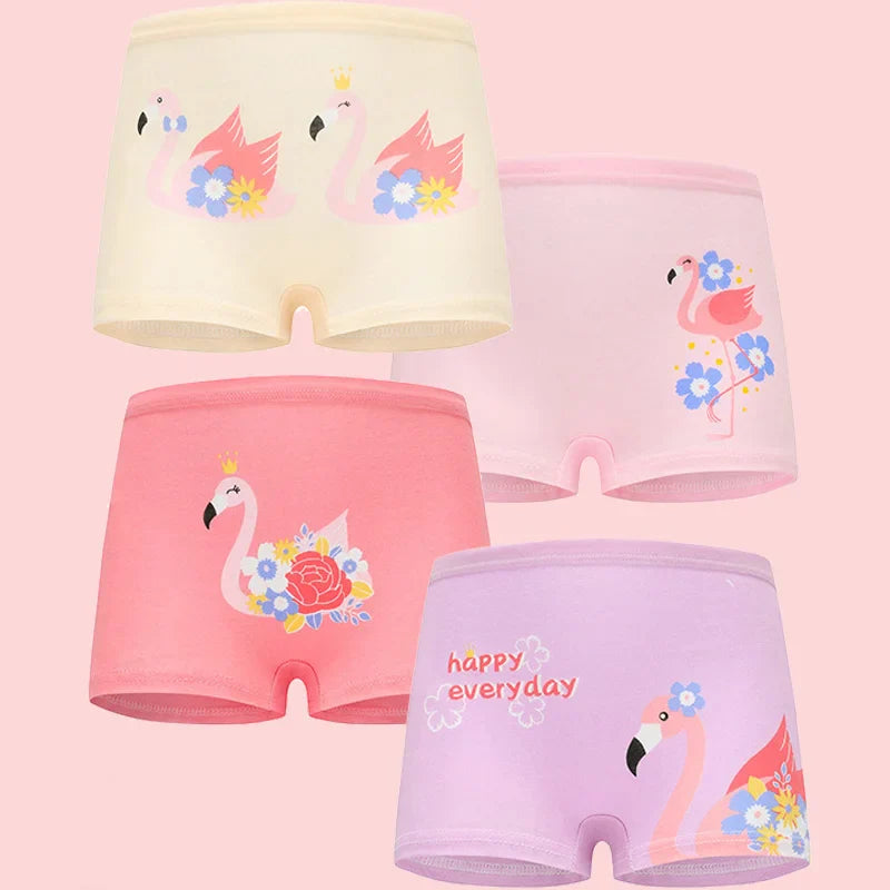 Children's Girls Panties 2025 New Cotton Soft Pretty Cute Cartoon Unicorn Print Child Underwear for Girls Kids Boxer Breathable
