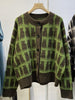 Woherb 2024 New Sweaterscoat Women Cute Cat Print Knitted Cardigan O-neck Sweet Sueter Fashion Loose Casual Jackets Pull Femme