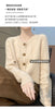 Autumn Winter New Thick Sweater For Women 100% Merino Wool Cardigan O-Neck Long Sleeve Twist Flower Warm Cashmere Knitwear Tops