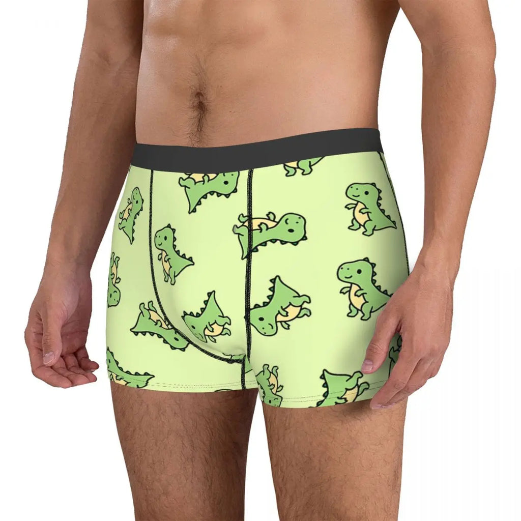 T. Rex Man's Boxer Briefs Underpants Dinosaurs Highly Breathable Top Quality Sexy Shorts Gift Idea
