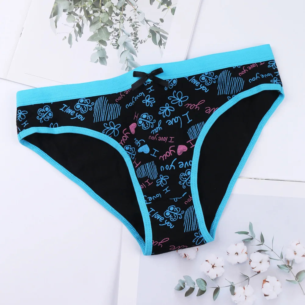 Printed Cute Women's Cotton Underwear Low Waist Women's Underwear Briefs