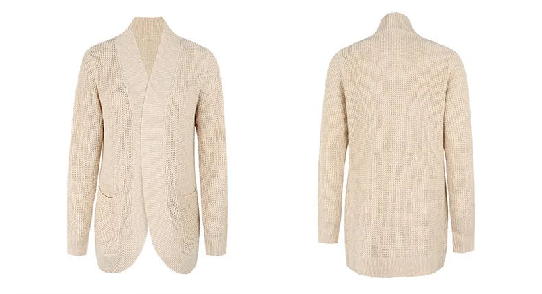 Autumn Long Coat Women Jumper Pull Femme Loose Knitted Ladies Outerwear Ropa Mujer Fashion Cardigan Jacket Sweater Woman Clothes