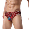 Custom Superhero Briefs Underwear Men's Comfortable Stretch Spider Man Head Panties