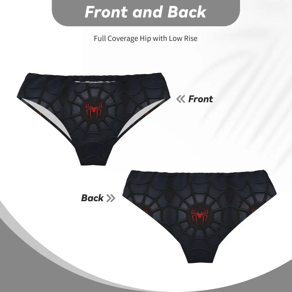Custom Superhero Briefs Underwear Men's Comfortable Stretch Spider Man Head Panties