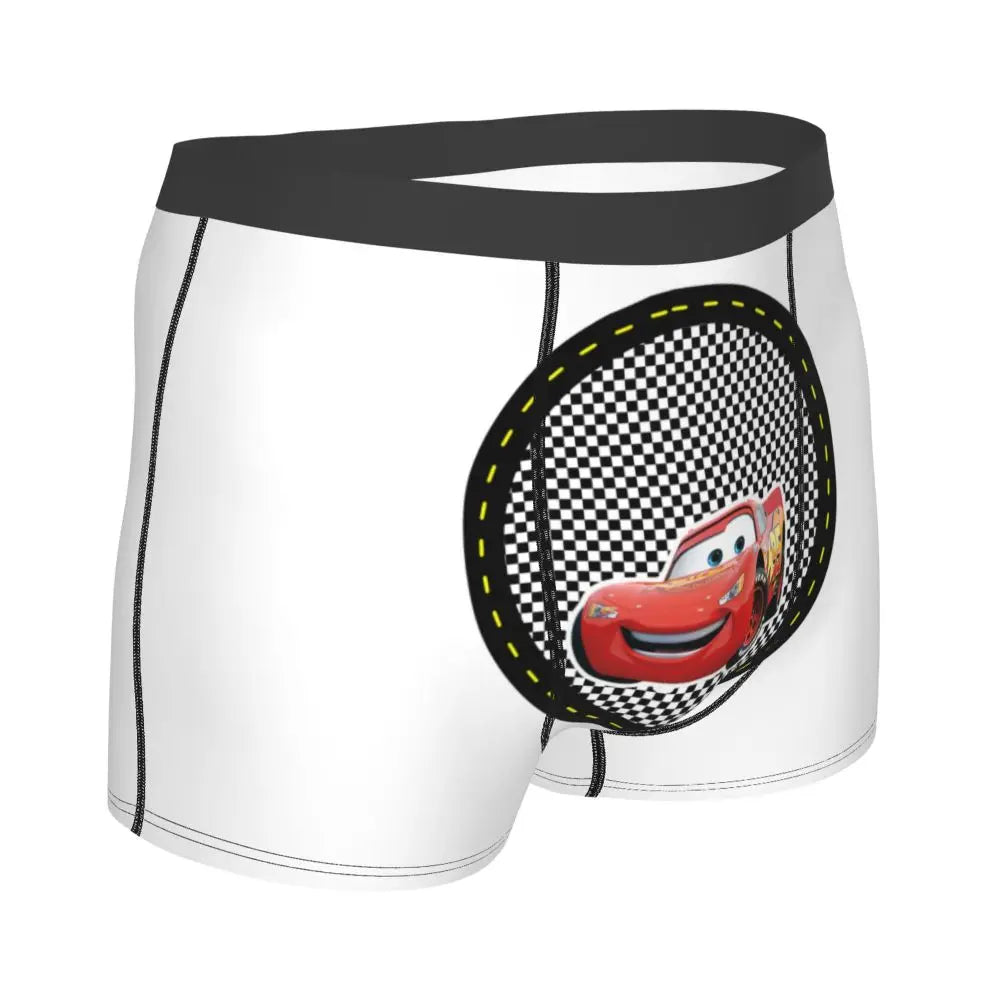 Custom Lighting McQueen Boxers Shorts Men's Cartoon Briefs Underwear Novelty Underpants