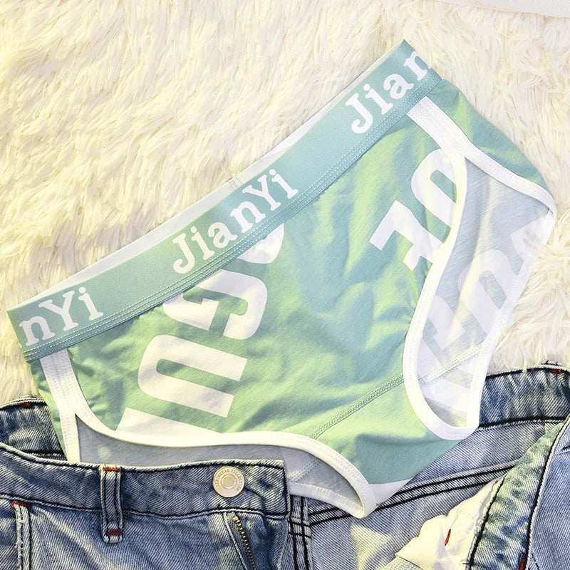 Cottonl Breathable Print Unisex Underwear Les Handsome T SportsFor Girs Brief Pantie