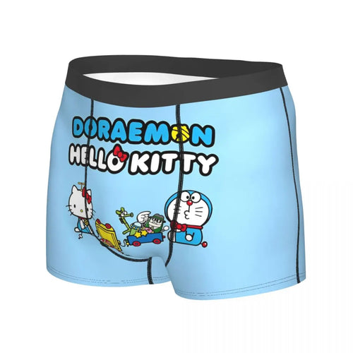 Doraemons Shorts Briefs Hellos Kittys Underwear Trenky Man Breathable Boxershorts Design Plus Size Underpants