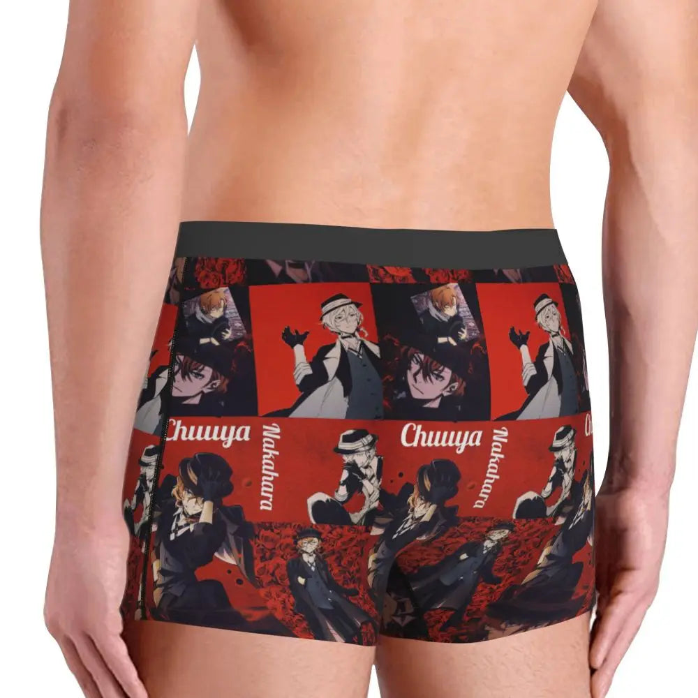 Bungou Stray Dogs Chuuya Nakahara Man's Underwear, Highly Breathable printing High Quality Gift Idea