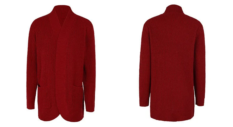 Autumn Long Coat Women Jumper Pull Femme Loose Knitted Ladies Outerwear Ropa Mujer Fashion Cardigan Jacket Sweater Woman Clothes