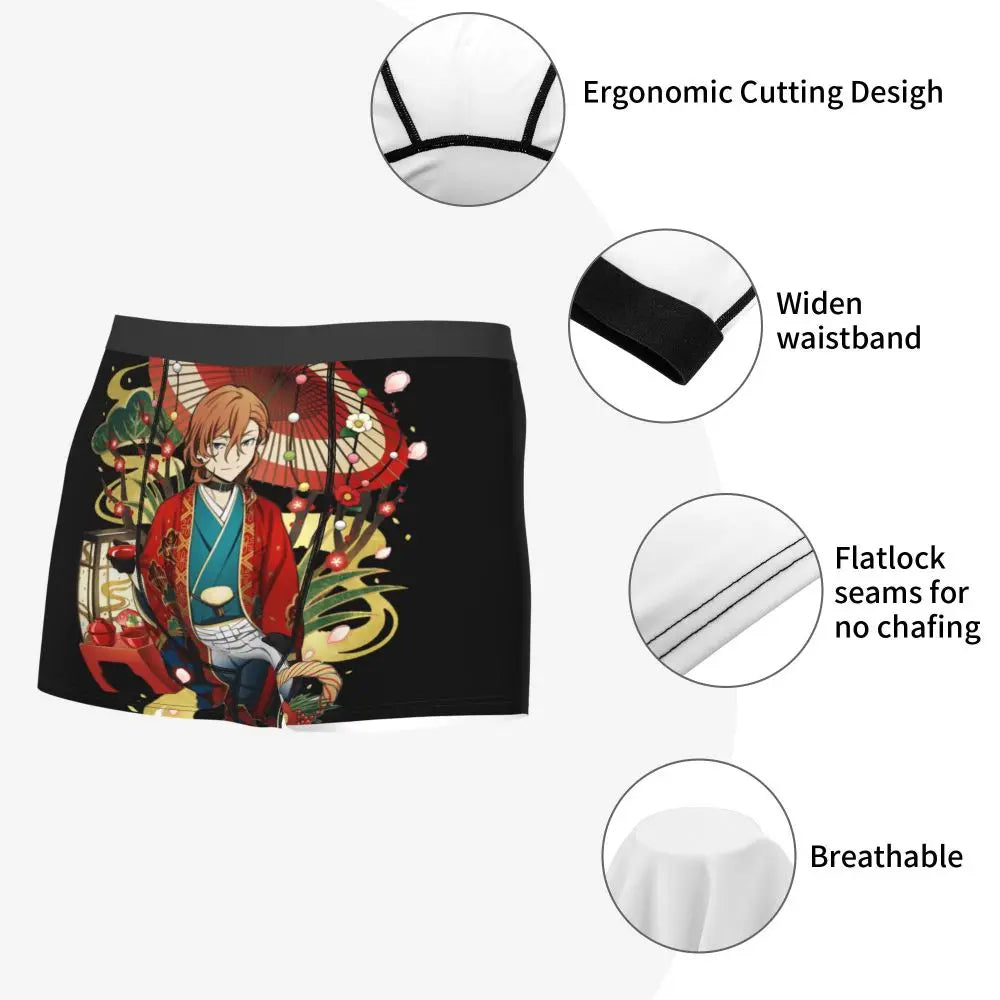 Bungou Stray Dogs Chuuya Nakahara Man's Underwear, Highly Breathable printing High Quality Gift Idea