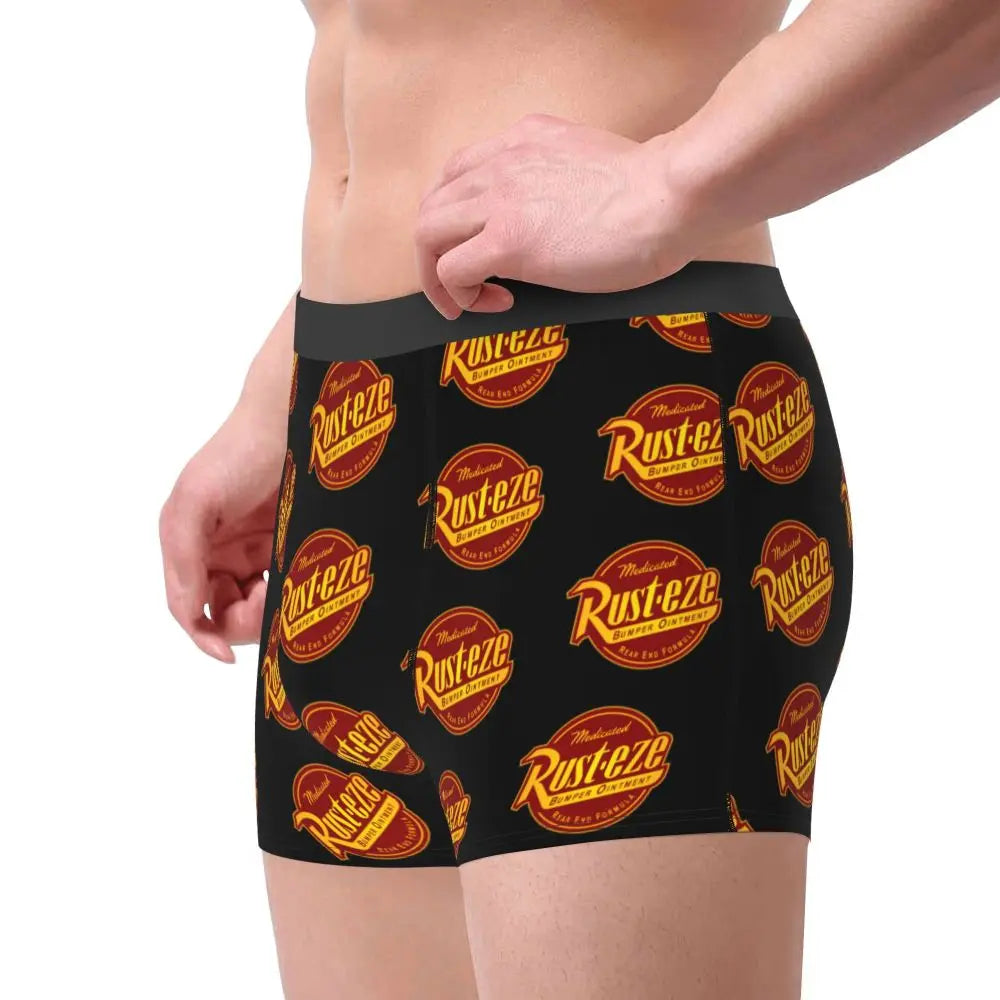 Custom Lighting McQueen Boxers Shorts Men's Cartoon Briefs Underwear Novelty Underpants
