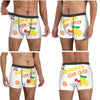 Black Hello Kitty Middle Finger  Underwear Print Trunk Trenky Men's Underpants Elastic Shorts Briefs Gift