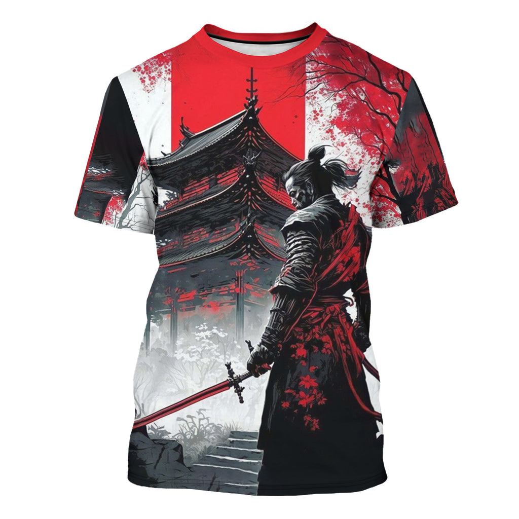 Versatile Men's Casual 3D Printed Short Sleeves