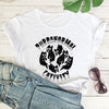 Casual Print Crew Neck Short Sleeve Slim Fit T-Shirt Top