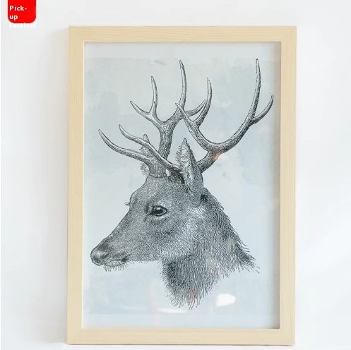 Rectangular Solid Wood Photo Frame Photo Wall Wall Hanging Table Wooden Picture Frame