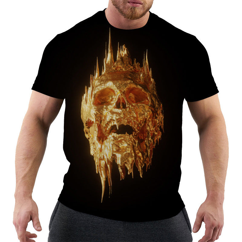 3D Digital Printing Men's Short Sleeve