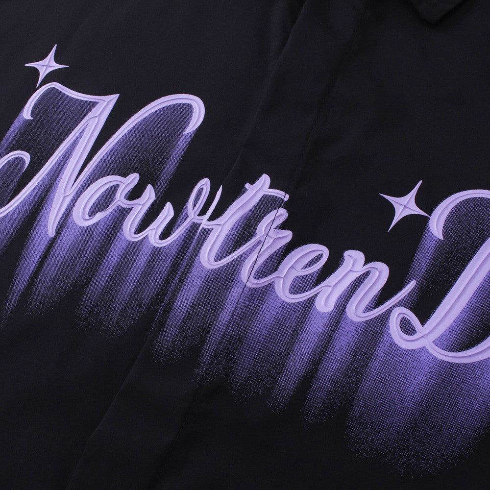 High Street Dark Letter Puff Print Short Sleeve