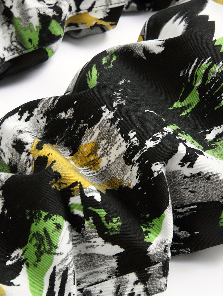 Men's Stylish Floral Print Jeans - Comfortable, Loose-Fit Denim with Pockets, Machine Washable - For Fashionable Men - Suitable for Casual Wear - Great Gift for Birthday or Holiday